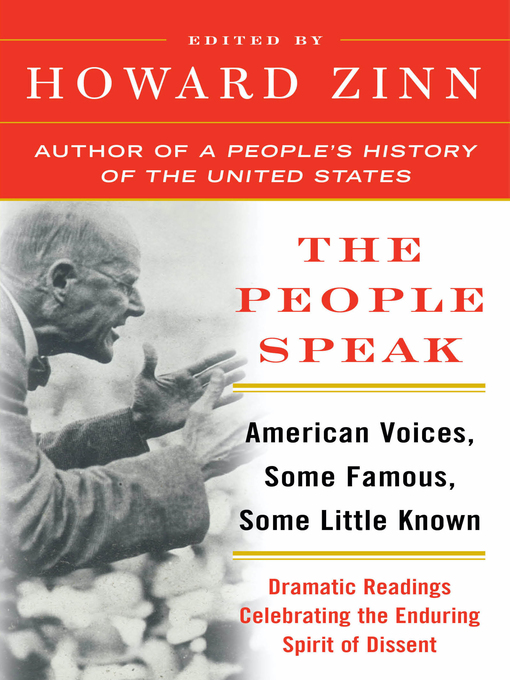 Title details for The People Speak by Howard Zinn - Available